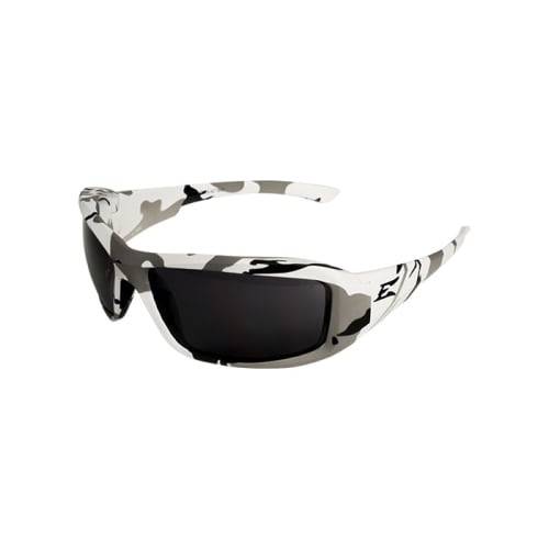 EDGE® XB116-AC Brazeau Non-Polarized Safety Glasses, Anti-Scratch, Smoke Lens, Arctic Camo, Nylon Frame, ANSI/ISEA Z87.1+2015, MCEPS GL-PD 10-12