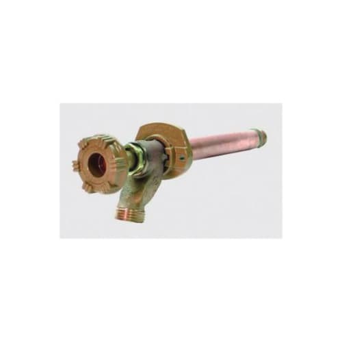 Woodford® 14P-10-MH Model 14 Freezeless Wall Faucet, 1/2 or 3/4 in, Combination FNPT x MNPT, 10 in THK Wall, 125 psi, Domestic