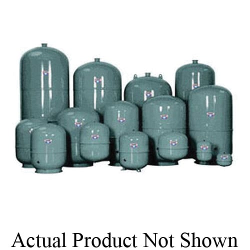 Zilmet® ZHT24 In-Line Hydronic Expansion Tank, 6.3 gal Tank, 3.9 gal Acceptance, 60 psi Pressure, 12.8 in Dia x 16.3 in H