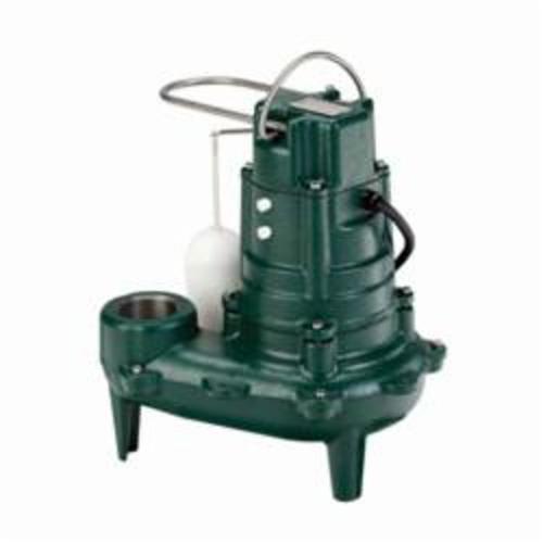 Zoeller® 267-0004 Waste-Mate 260 Submersible Pump, 128 gpm, 2 or 3 in NPT Outlet, 1/2 hp, 14-5/16 in H