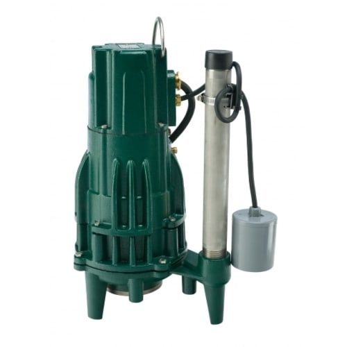 Zoeller® 820-0004 Shark 820 Series Commercial Grinder Pump, 46 gpm Max Flow, 107 ft Rated Head, Non-Automatic, 230 V, 1 Phase