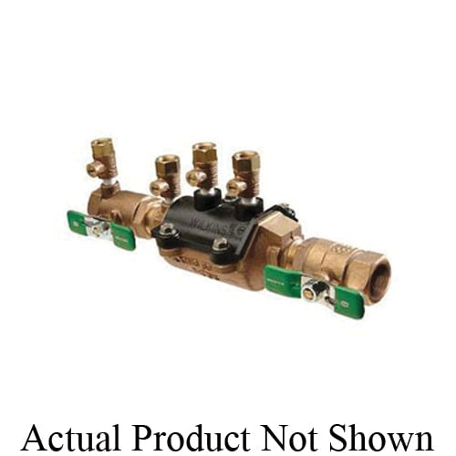 Zurn® Wilkins 12-350XL 350XL Valve Assembly, 1/2 in Nominal, NPT End Style, Quarter-Turn Ball Valve, Bronze Body, Dual Check, Domestic