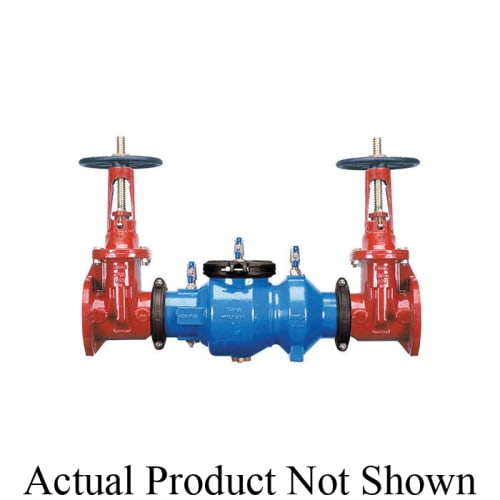 Zurn® Wilkins 4-350AOSY 350A Horizontal/Vertical Backflow Preventer, 4 in Nominal, Flanged Outside Stem and Yoke Gate Valves End Style, Outside Stem and Yoke Gate Valve, Ductile Iron Body, Dual Check, 125 lb