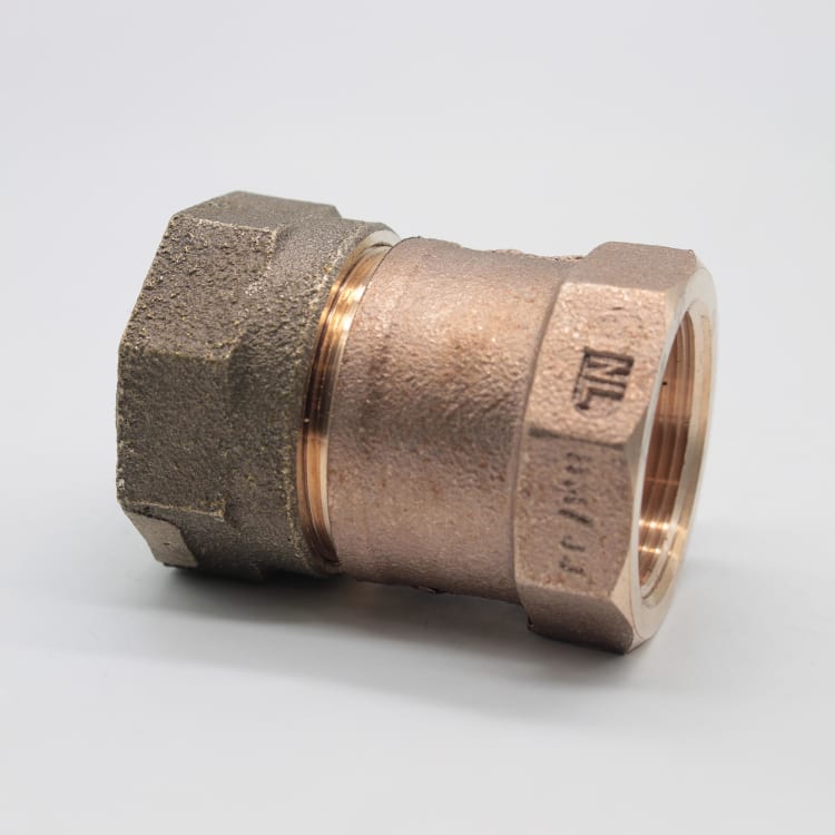 Hersey® H-15451N 1-1/2 Straight Coupling, 1-1/2 in Nominal, 110 CTS x FNPT End Style, Brass