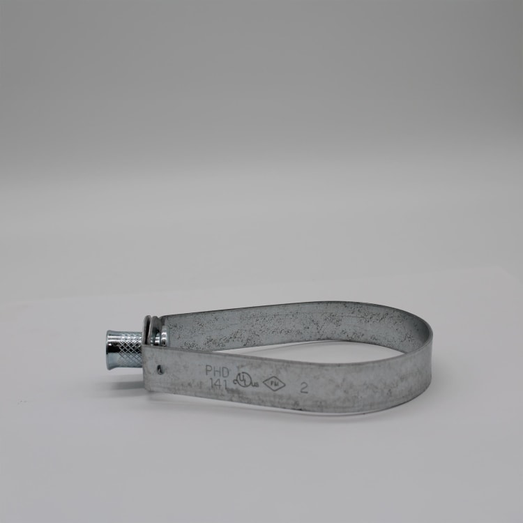 PHD 1410200EG NFPA Swivel Ring Hanger, 2 in Pipe, 300 lb, 3/8 in Rod, Carbon Steel, Electro-Galvanized, Domestic
