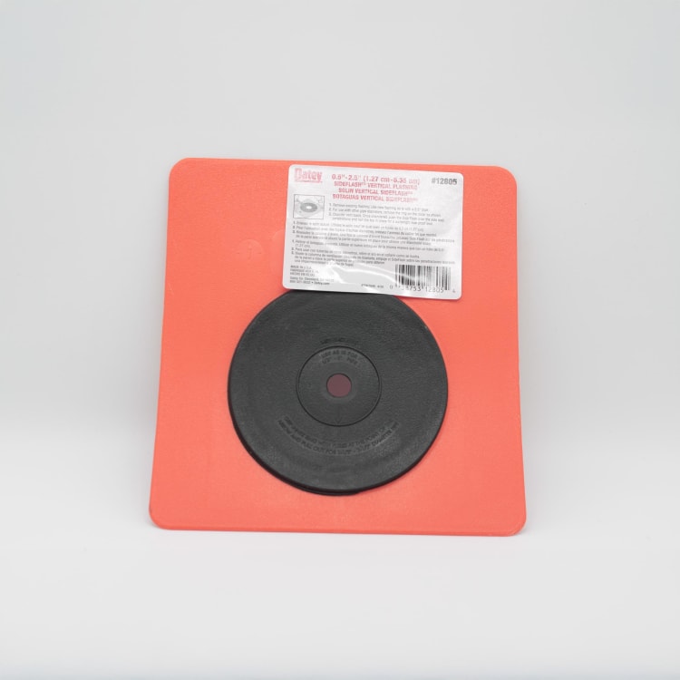 MORRIS Sideflash™ G12805 Vertical Flashing, Plastic, 1/2 to 2-1/2 in Pipe, 8 in W x 8-1/2 in L Base