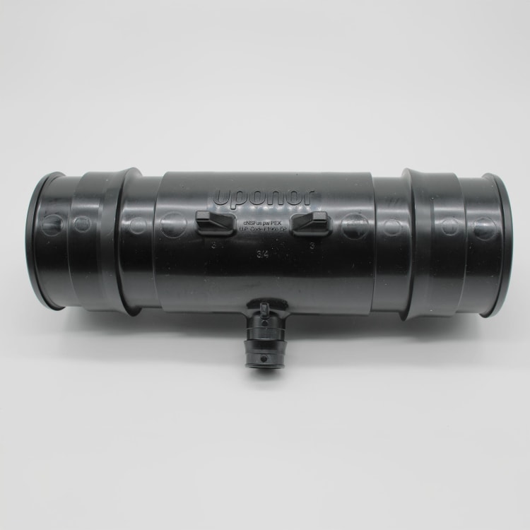 Uponor Q4753375 Reducing Tee, 3 x 3 x 3/4 in Nominal, ProPEX® End Style, Polyphenylsulfone, Domestic