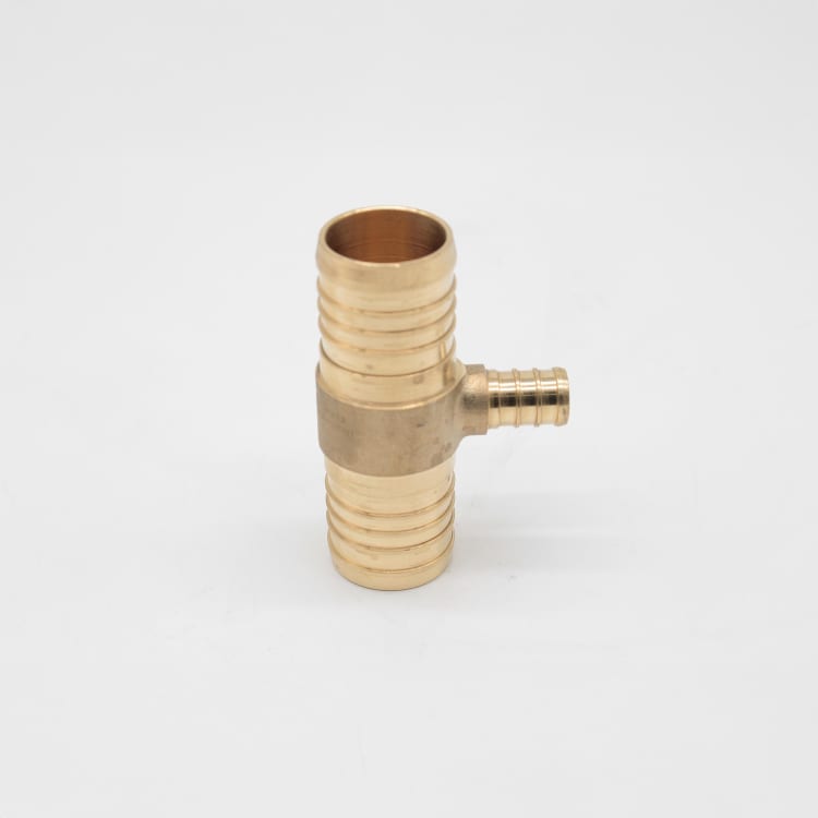 LEGEND 460-222NL Reducing Tee, 1-1/4 x 1-1/4 x 1/2 in Nominal, PEX End Style, DZR Forged Brass, Import