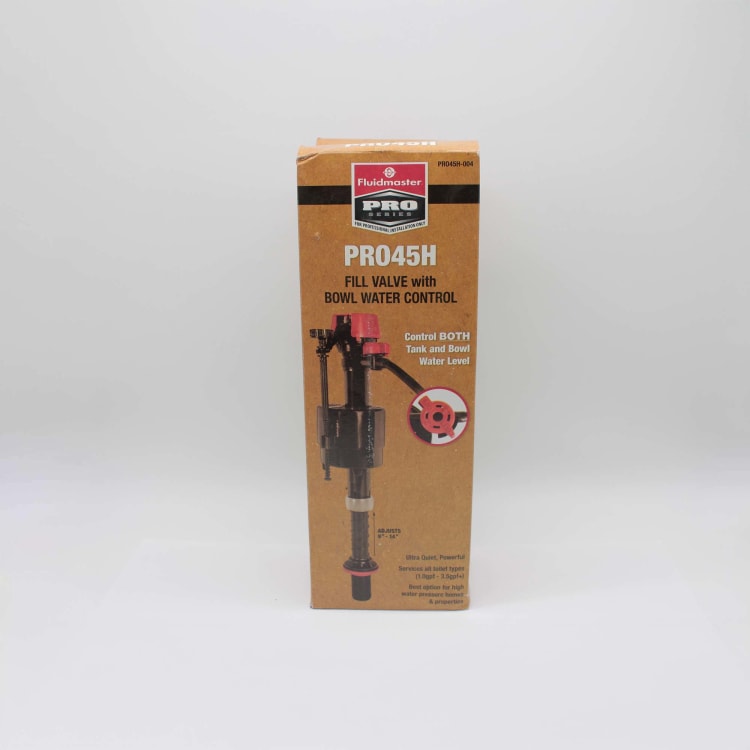 FLUIDMASTER PRO45H UNIVERSAL FILL VALVE ASSEMBLY FOR HET TOILETS ULTRA QUIET OPERATION CODE APPROVED