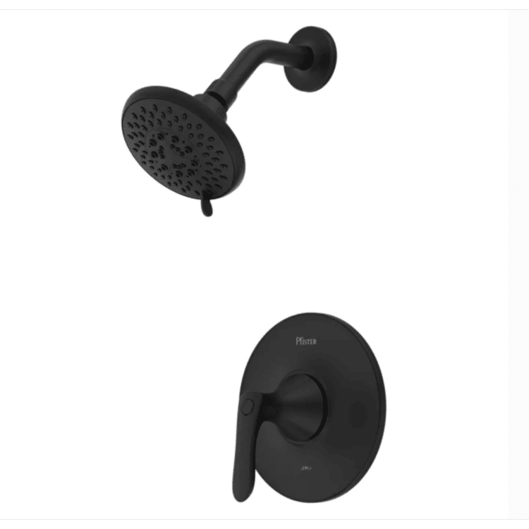 PFISTER LG89-7WRB MATTE BLACK WELLER SHOWER ONLY