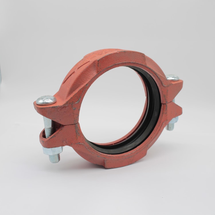 Gruvlok® Rigidlok® 0390013555 FIG 7401 Pipe Coupling With EPDM Gasket, 5 in Nominal, Grooved End Style, Ductile Iron, Rust Inhibiting Painted, Domestic