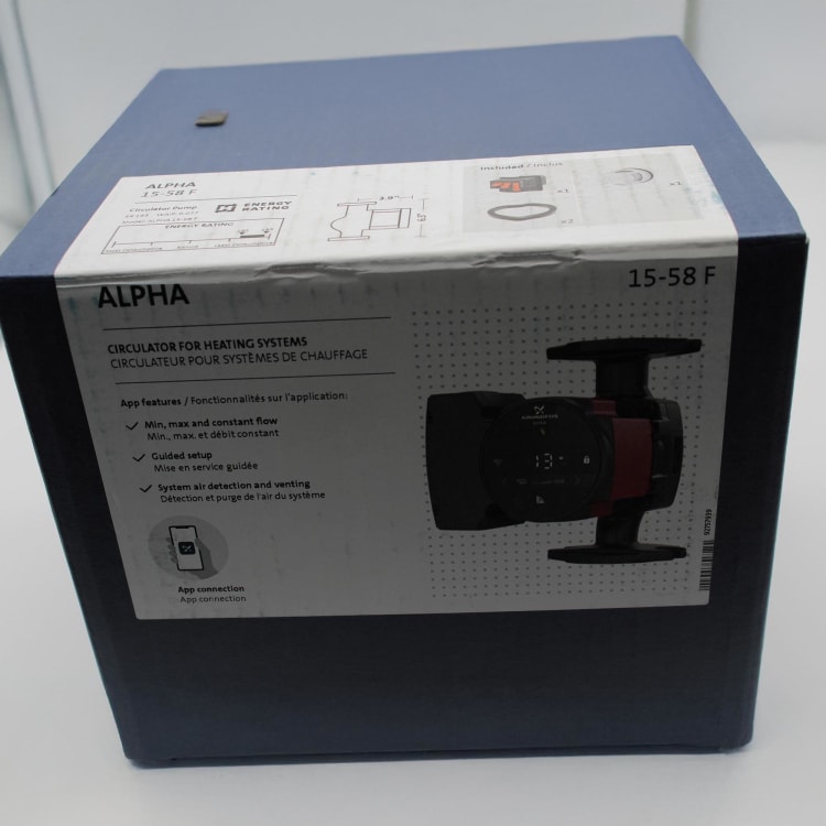 GRUNDFOS 92603115 ALPHA 15-58F CAST IRON FLANGED CIRCULATOR PUMP 115V