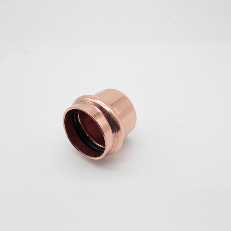 Streamline® PRS™ PF 07013 Small Tube Cap, 1-1/2 in Nominal, Press End Style, Wrought Copper