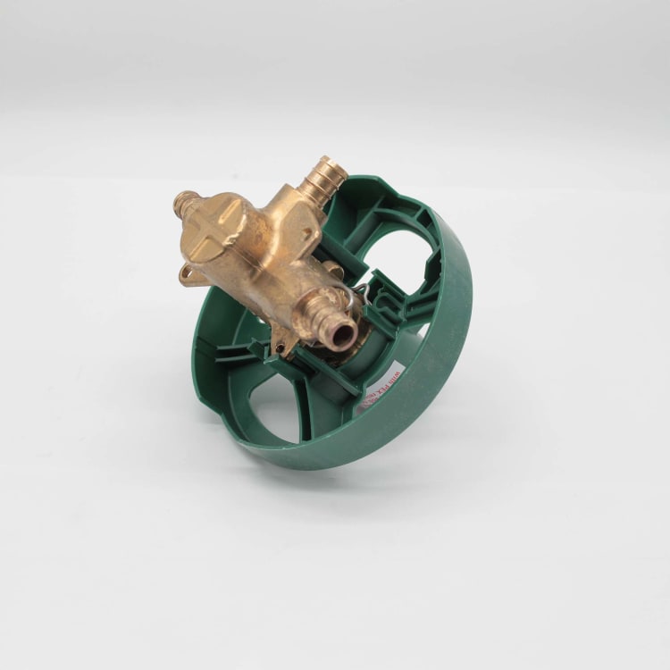 MOEN 2326PF M-PACT 3-PORT POSI-TEMP 1/2" CRIMP RING PEX CONN W/PRESSURE BALANCING VALVE WITH 1/4 TURN STOPS