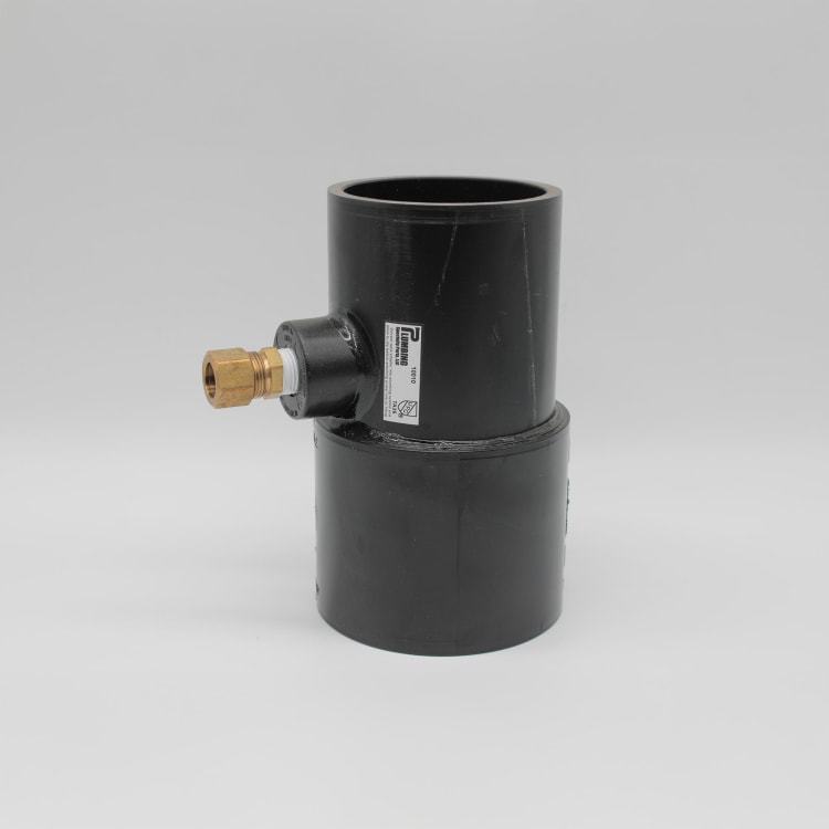 3" ABS TRAP PRIMER WITH 3/8" NPT X 1/2" OD COMP BAP ADAPTER
