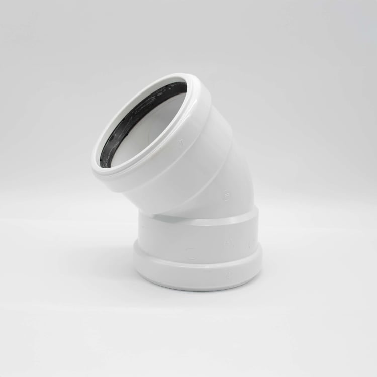 4" HVY WALL SDR26 PVC SEWER GXG 45 W/ GSKT H504 921-0004