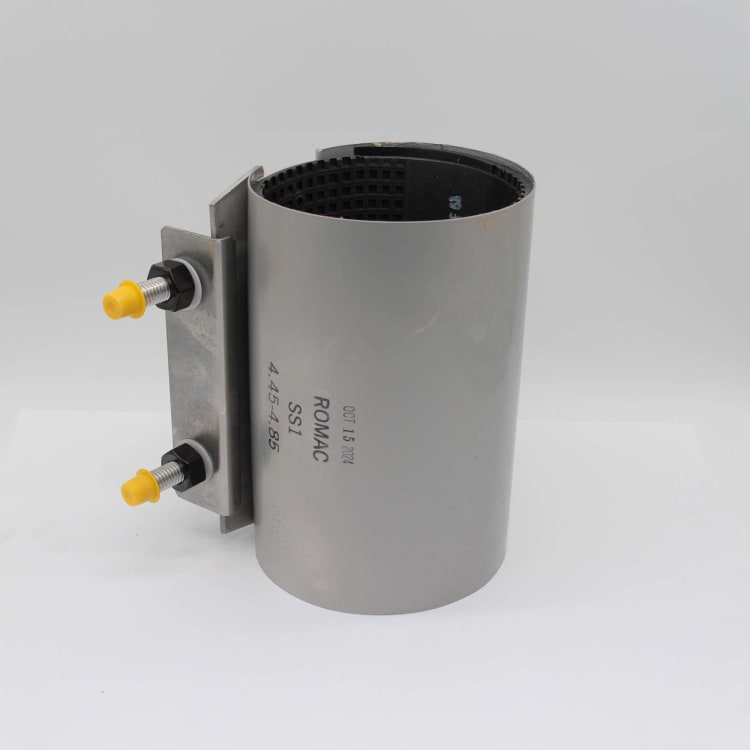 ROMAC SS1-4.85X8" 4"X8" SS REPAIR CLAMP 4.45-4.85 111-04850800