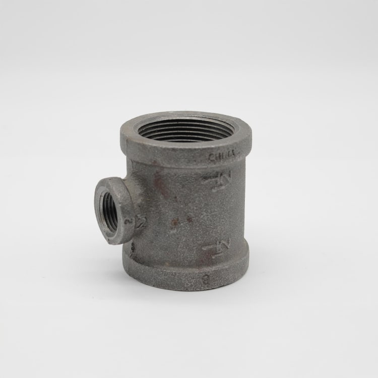 1-1/2"X1-1/2"X1/2" BLK MI TEE