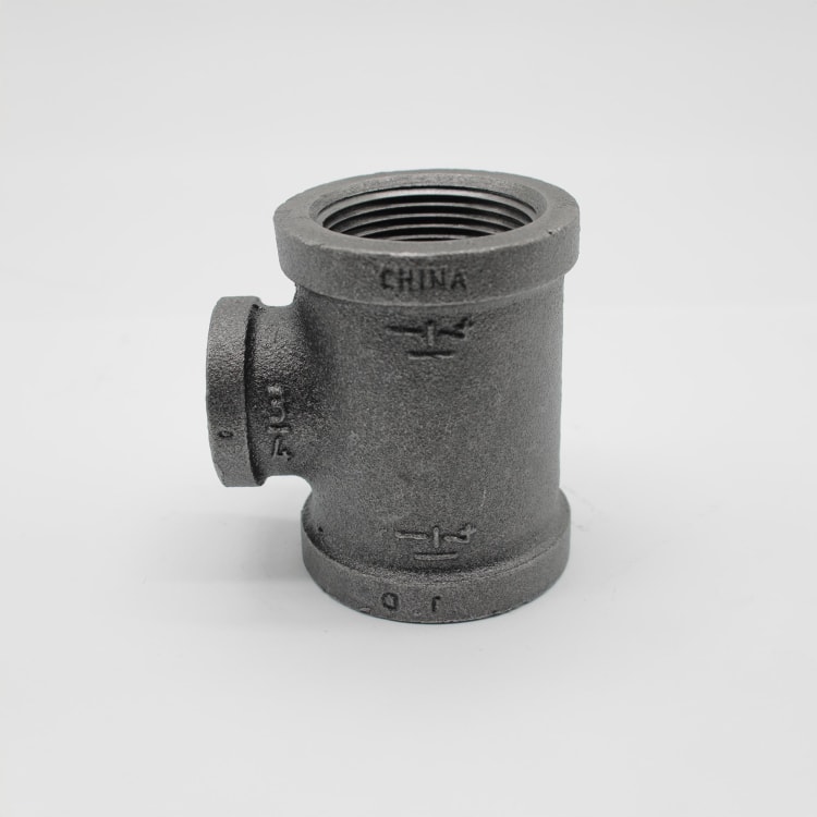 1-1/4"X1-1/4"X3/4" BLK MI TEE