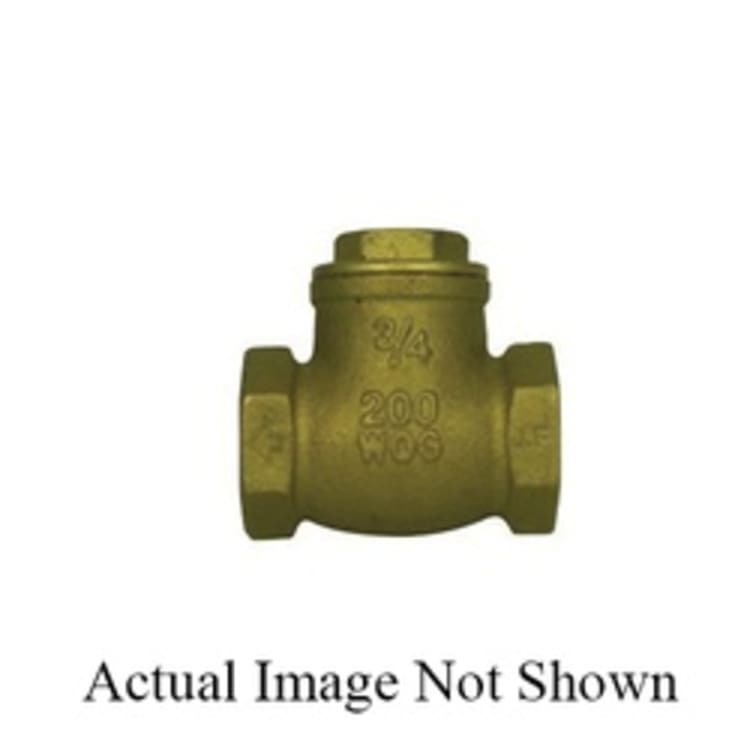 McDonald® 5420-198 72050T Directional Swing Check Valve, 1/2 in, FNPT, Brass Body, Low Lead Compliance: Yes