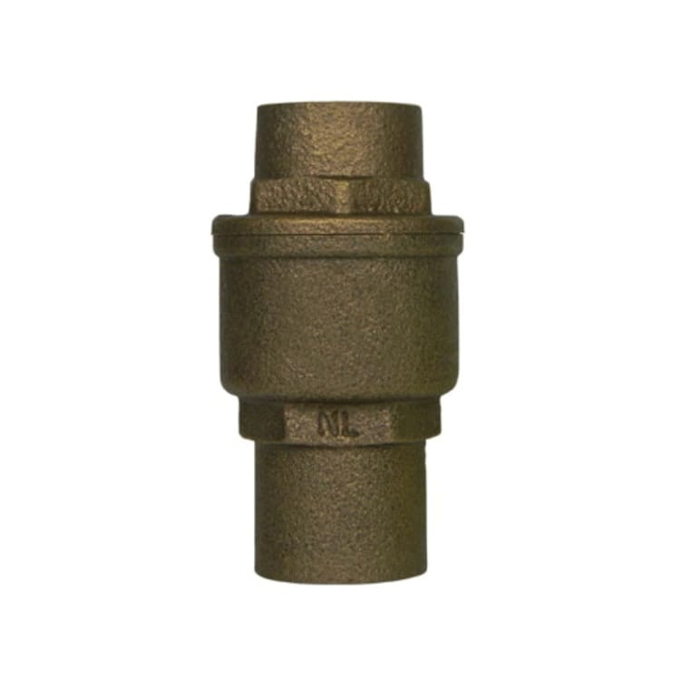 McDonald® 5421-044, 72054S Directional In-Line Check Valve, 3/4 in, C, 250 lb WOG, Low Lead Compliance: Yes, Brass Body