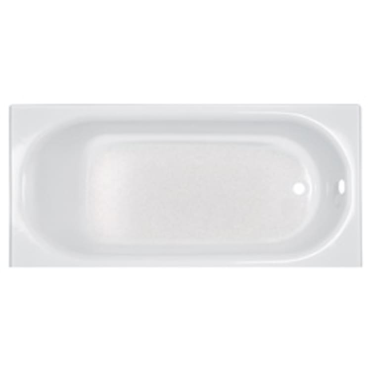 American Standard 2391202.020 Princeton™ Bathtub, Soaking, Rectangular, 60 in L x 30 in W, Right Hand Drain, Glossy White, Import