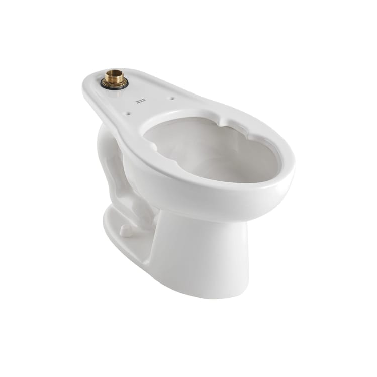 American Standard 2623001.020 Top Spud Toilet Bowl, Madera, White, Elongated Shape, 10 or 12 in Rough-In, 15 in H Rim, 2-1/8 in Trapway