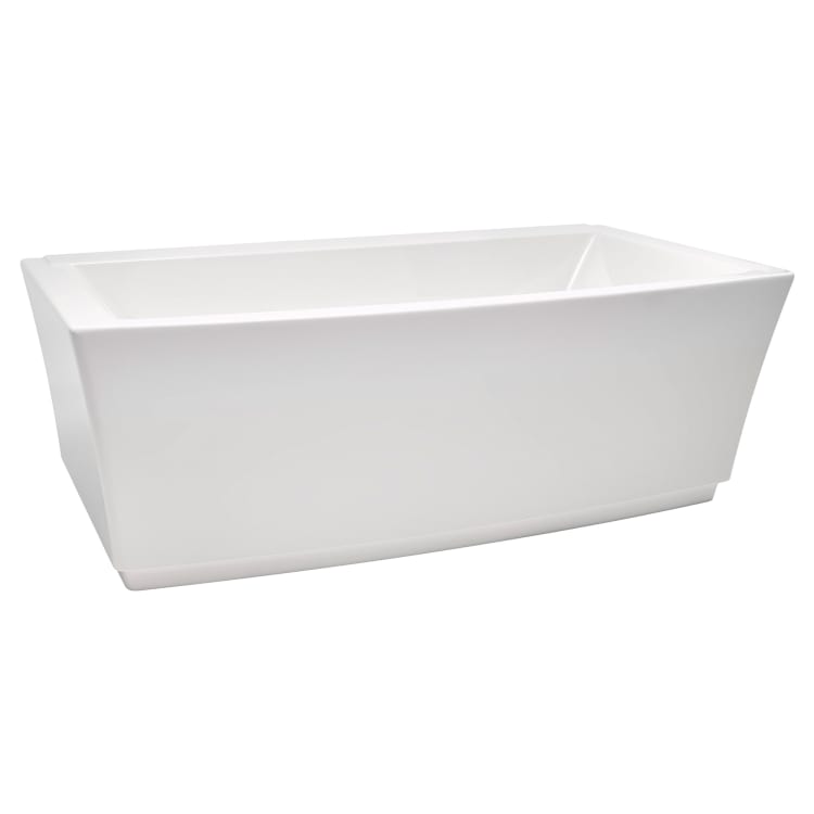 American Standard 2691004.020 Townsend® Bathtub, Rectangular, 67-15/16 in L x 36 in W, Center Drain, Chrome Plated/White, Import