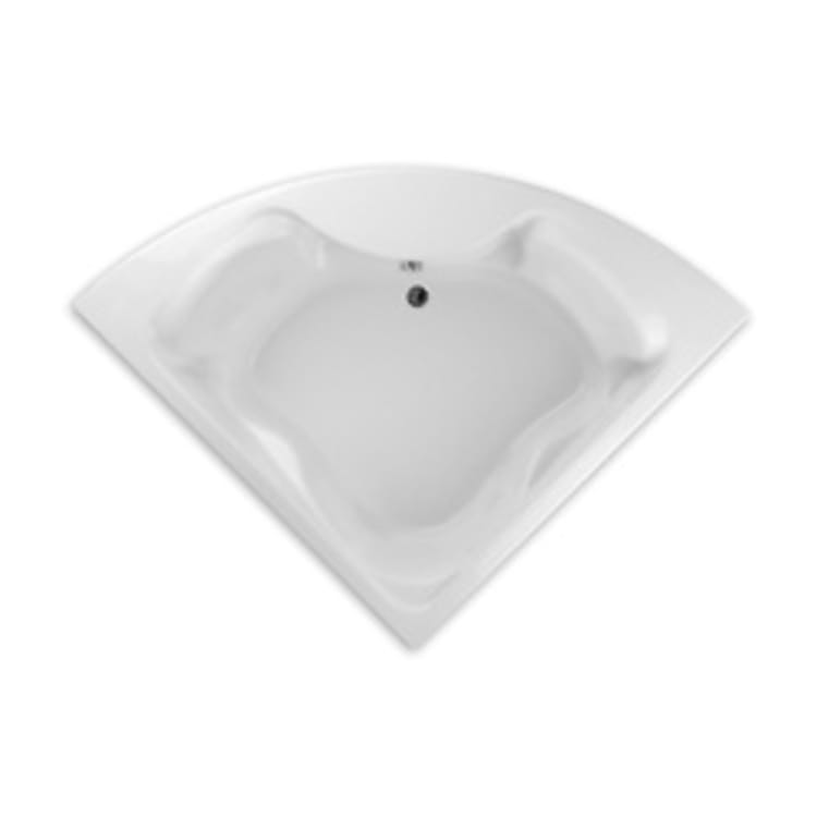 American Standard 2775.002.020 Cadet® Bathing Pool, Soaking, 85 in L x 60 in W, Center Drain, White, Domestic