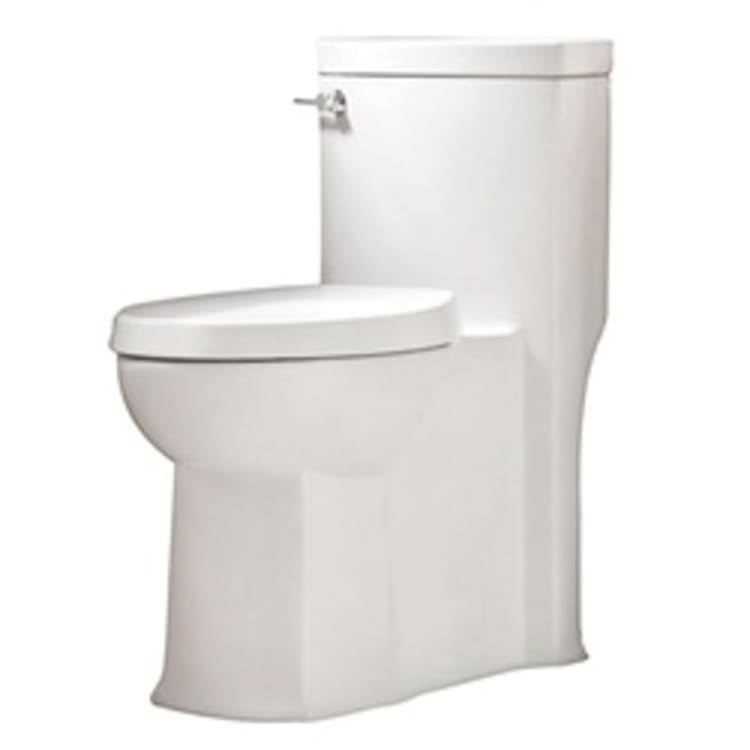 American Standard 2891128.020 Boulevard® FloWise® Right Height™ 1-Piece Toilet, Elongated Bowl, 18-1/2 in H Rim, 1.28 gpf, White, Import