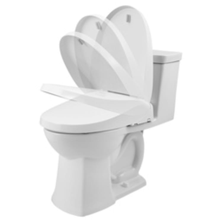 American Standard 2922A104.020 Townsend® VorMax™ Right Height™ 1-Piece High Efficiency Bathroom Toilet With Seat, Elongated Bowl, 16-1/2 in H Rim, 4.8 gpf, White, Import