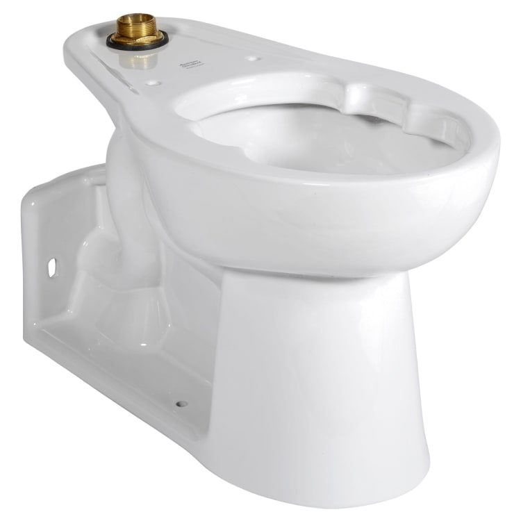 American Standard 3696001.020 Toilet Bowl Only, Priolo, White, Elongated Shape, 4 in Rough-In, 16-1/2 in H Rim, 2-1/8 in Trapway