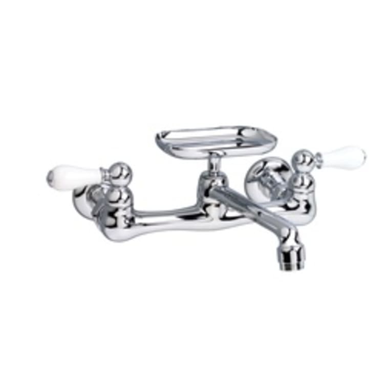 American Standard 7295.252.002 Heritage® Sink Faucet, 2.2 gpm, Polished Chrome, 2 Handles, Import