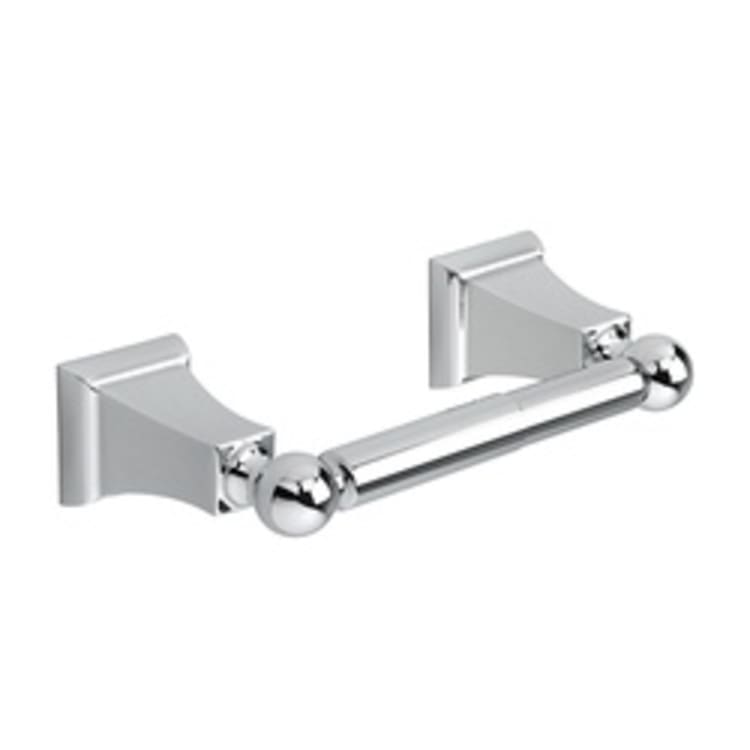 American Standard 8338230.002 TS Series Square Traditional Toilet Paper Holder, 2 in H, Metal, Polished Chrome, Import