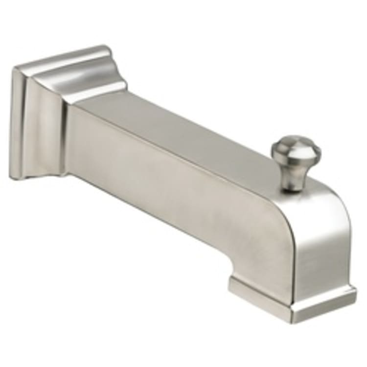 American Standard 8888088.295 Town Square® Slip On Diverter Tub Spout, For Use With 1/2 in C Pipe, Metal, Brushed Nickel, Import