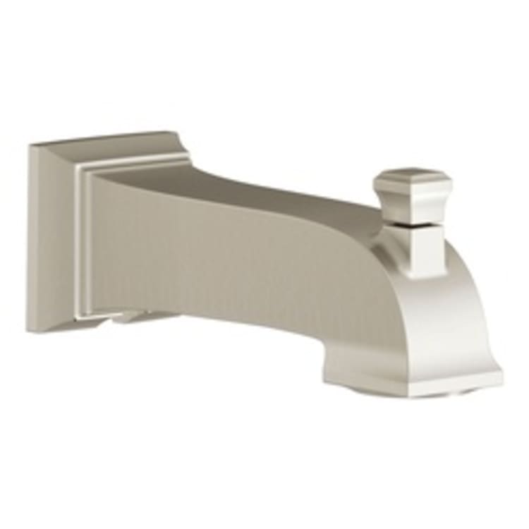 American Standard 8888108.295 Town Square® S Diverter Tub Spout, For Use With 1/2 in C Pipe, 6-11/16 in L to Center of Outlet, IPS Connection, Metal, Brushed Nickel, Residential