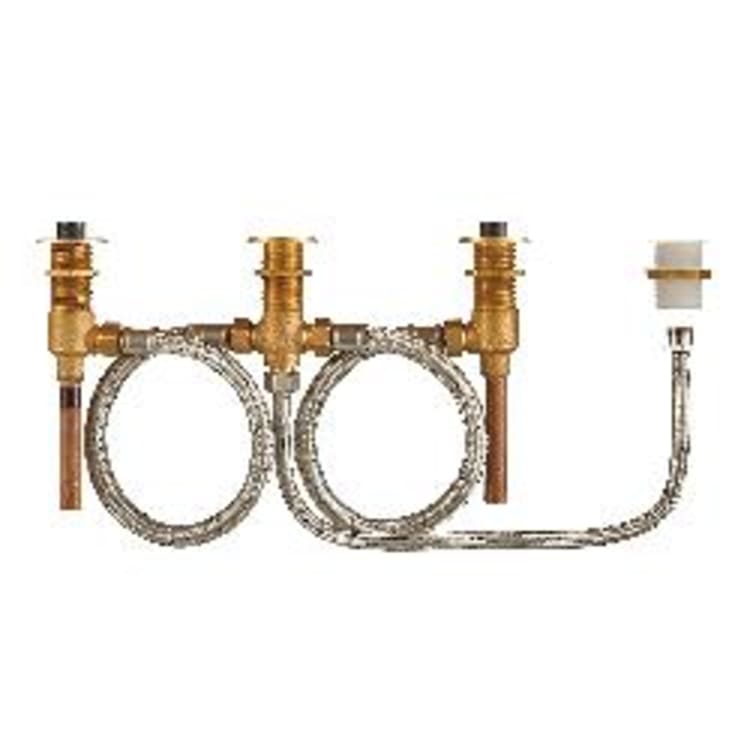 American Standard R910 Flash™ Roman Tub Filler Rough Body With Personal Shower, 1/2 in C Connection, Brass, Residential