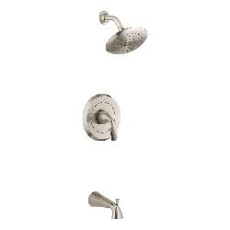 American Standard TU186502.295 Bath/Shower Trim Kit, 2.5 gpm Shower, Brushed Nickel