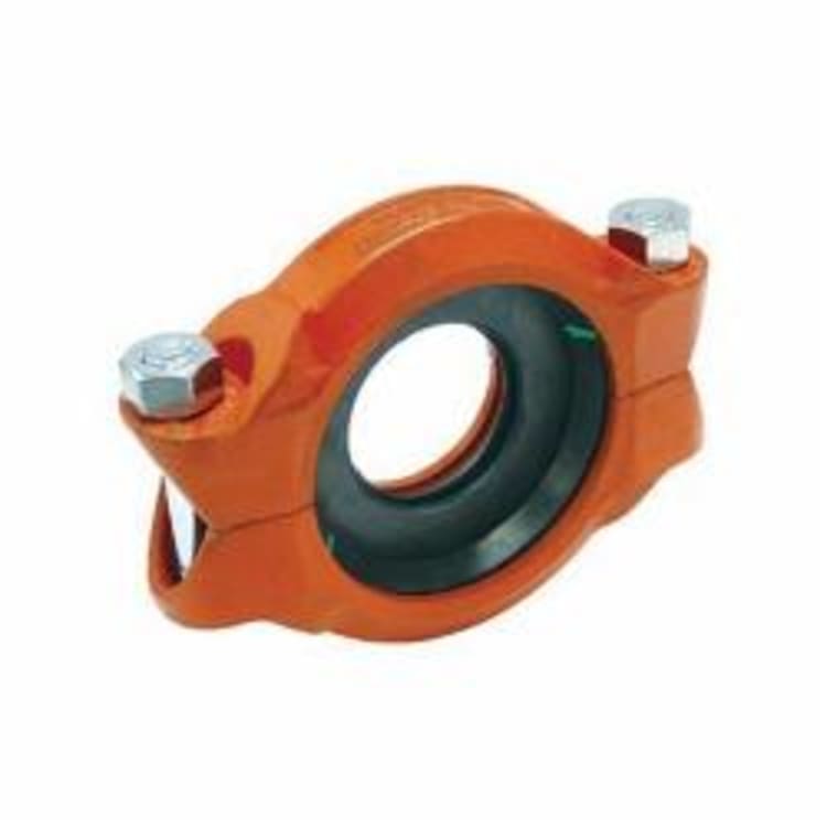Gruvlok® 0390009280 FIG 7010 Pipe Reducing Coupling With EPDM Gasket, 2 x 1-1/2 in Nominal, Grooved End Style, Ductile Iron, Rust Inhibiting Painted, Domestic