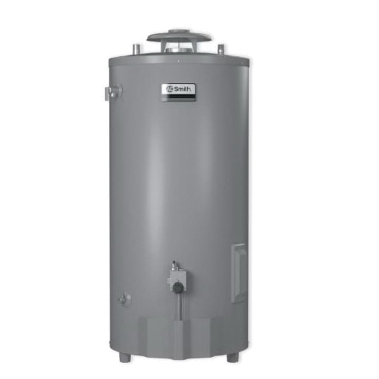 AO SMITH BT-80 CONSERVATIONIST NG 74 GAL, 75,100 BTU ATMOSPHERIC VENT COMMERCIAL WATER HEATER, 3-YR WARRANTY, 58-1/2"X26-1/2"