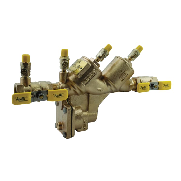 Apollo™ 4ALF208A2F RPLF4A Standard Backflow Preventer, 2 in, Shut-Off Ball Valve, Bronze Body, Reduced Pressure Backflow