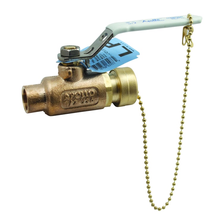 Apollo™ 70LF204HC 70LF-200-HC 2-Piece Ball Valve, 3/4 in Nominal, Solder End Style, Lead Free Bronze Body, Standard Port, RPTFE Softgoods, Domestic