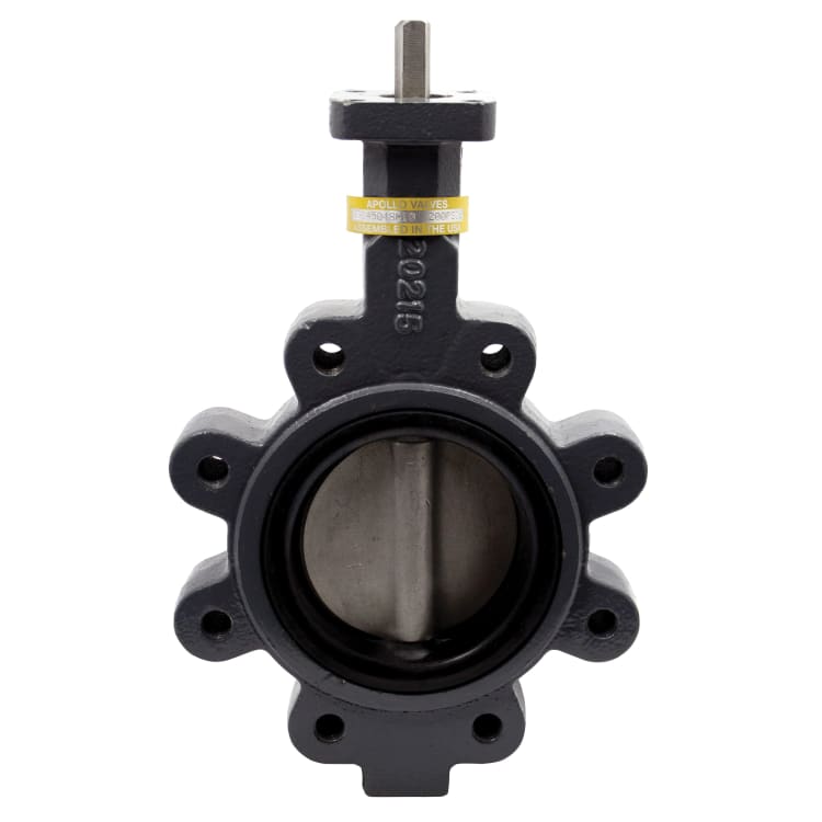 Apollo™ LD145-06-BE-1-1 Lug Style Resilient Seated Butterfly Valve, 6 in, Ductile Iron Body