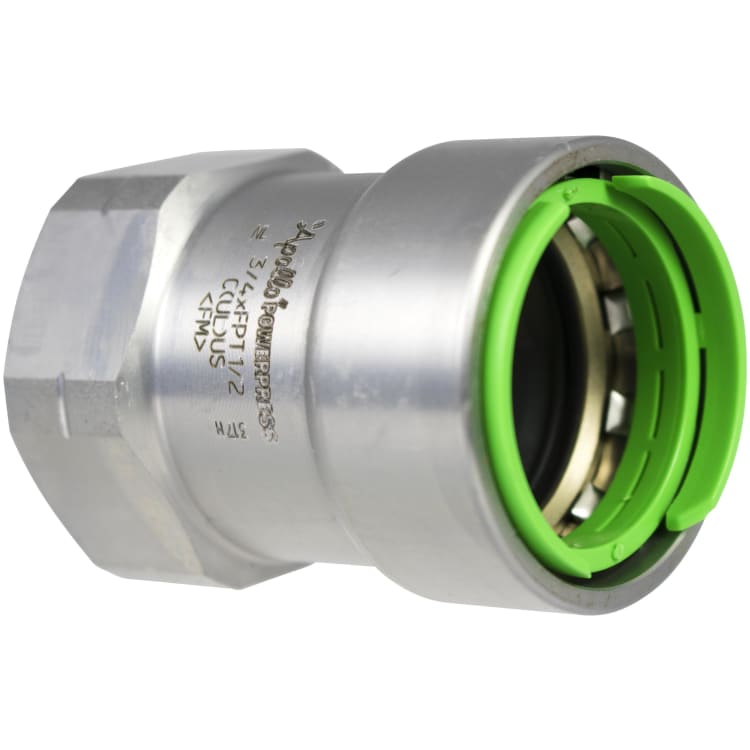 Apollo™ PWR7481100 403 Adapter, 2 in Nominal, POWERPRESS x FNPT End Style, Carbon Steel
