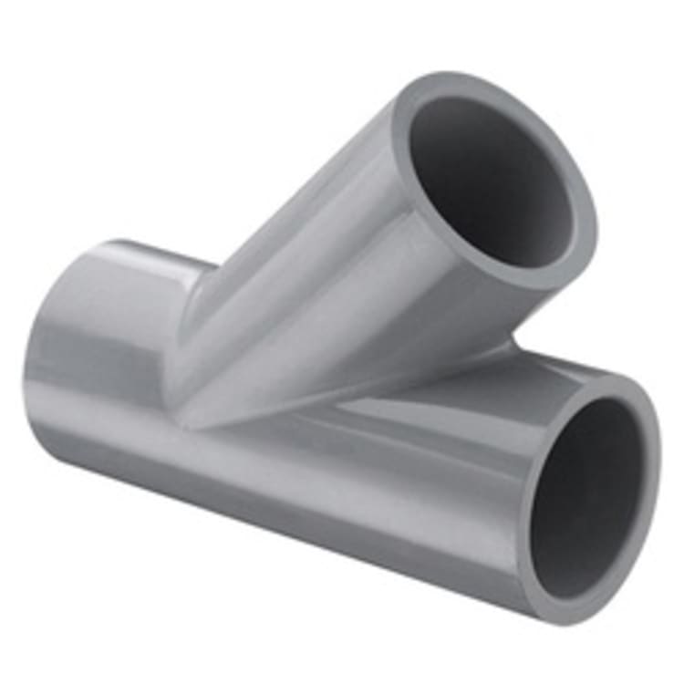 Spears® 875-040C Standard Wye, Fitting/Connector: Wye, 4 in Nominal, Socket End Style, SCH 80/XH, CPVC, Domestic