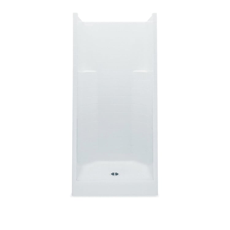 Aquatic 1423CTC-WH Everyday 1-Piece Shower Stall, 42 in W x 76 in H, Gel-Coated/White, Domestic