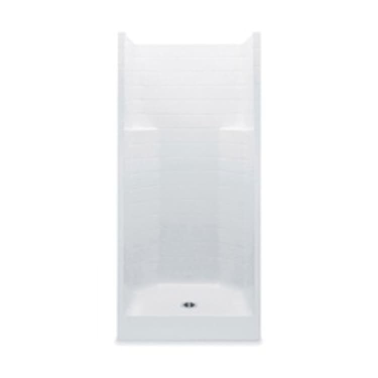 Aquatic 1423CTC-WH Everyday 1-Piece Shower Stall, 42 in W x 76 in H, Gel-Coated/White, Domestic