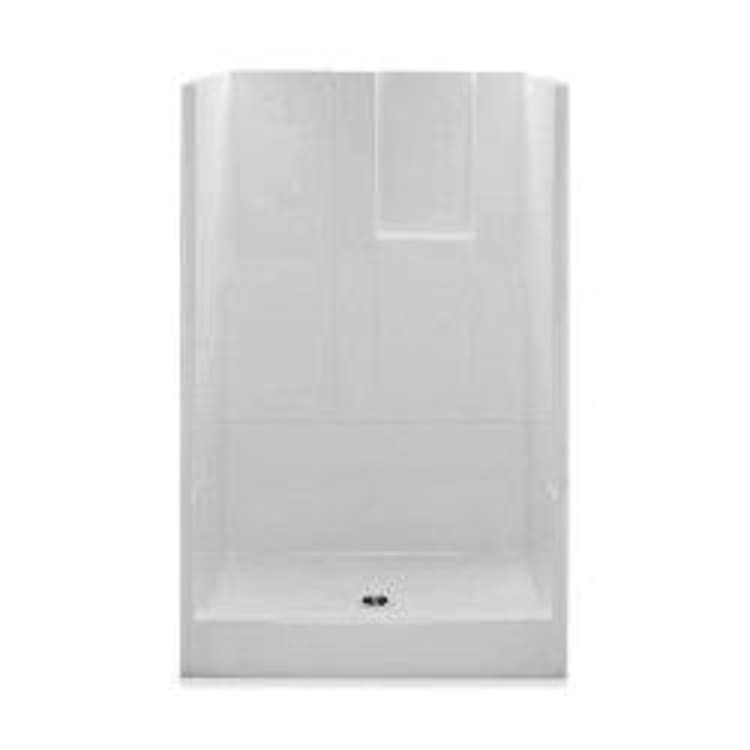 Aquatic 1483NTRI-WH Everyday 3-Piece Remodeline Sectionals Shower, 48 in L x 34 in W x 72-3/4 in H, Gel-Coated/White, Domestic