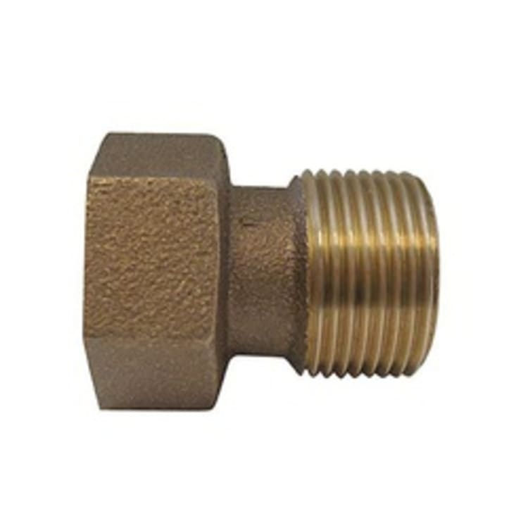 A.Y. McDonald 5137-187, 710J23 Meter Adapter, Female Meter Thread x Male Meter Thread End Style