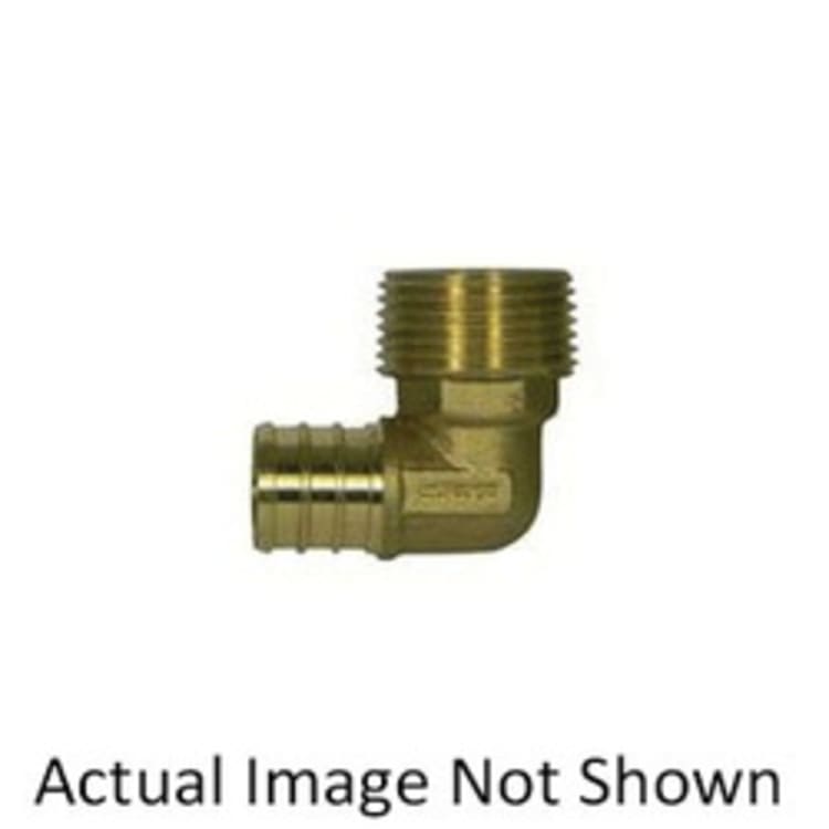 McDonald® 5423-009 72391 90 deg Male Adapter Elbow, 1/2 in, PEX x MNPT, Brass